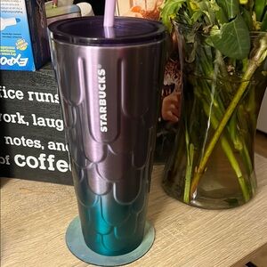 Starbucks Iridescent Tumbler with Straw